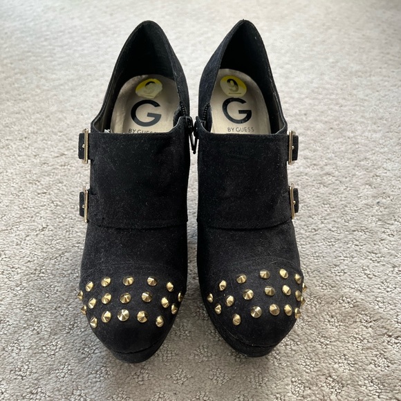 Studded Heeled Ankle Booties - Picture 3 of 6